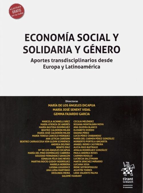 NUEVA PUBLICACIÓN: ECONOMÍA SOCIAL Y SOLIDARIA Y GÉNERO. APORTES TRANSDISCIPLINARIOS DESDE EUROPA Y LATINOAMÉRICA